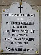 Plaque (chapelle).