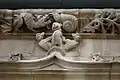Détail de la façade de la maison à tourelle du XVe&nbsp;siècle à Verneuil-sur-Avre.