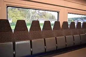 Espace vélos et fauteuils roulants en 2e&nbsp;classe.