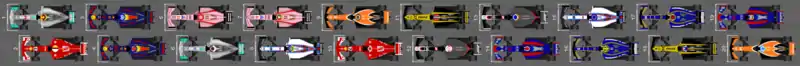 Schéma de la grille de départ du Grand Prix du Japon 2017.