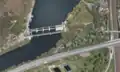 Vue aérienne du barrage
