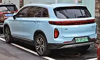 Skyworth EV6 vue arrière