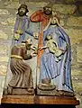 Chapelle Saint-Guénolé : groupe statuaire de l'Adoration des mages (XVIe&nbsp;siècle).
