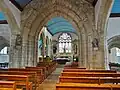 Église Saint-Annouarn de Peumerit ː vue intérieure d'ensemble.