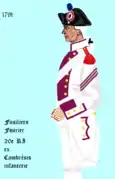 20e&nbsp;régiment d'infanterie de ligne de 1791 à 1793