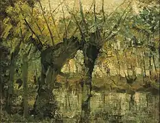 Saulaie. Impression de lumière et d'ombre, vers 1905, huile sur toile, 35&nbsp;×&nbsp;45&nbsp;cm, Musée d'Art de Dallas.