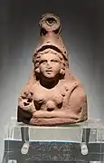 Cybèle, terre cuite.