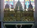 Plougasnou : église paroissiale Saint-Pierre, intérieur, le maître-autel (XVIIe&nbsp;siècle)
