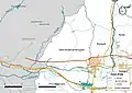 Réseau hydrographique de Saint-Nicolas-de-Bourgueil.