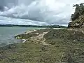 La rivière de Daoulas et l'anse de Prat Mil Pont vues des environs de Kersinic en Logonna-Daoulas.