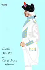 39e régiment d’infanterie de ligne de 1791 à 1796