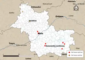 Carte des communes avec sites Seveso