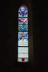 Second vitrail d'hommage aux enfants de Saillé morts pour la France.