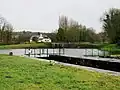 L'écluse de Kergicquel (écluse no&nbsp;167) juste en aval de l'escalier d'écluses de Saint-Péran.