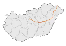 Carte de la route principale 4