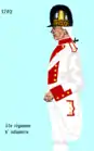 55e&nbsp;régiment d’infanterie de ligne de 1792 à 1794