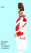Grenadier du 72e&nbsp;régiment d’infanterie de ligne de 1792 à 1796