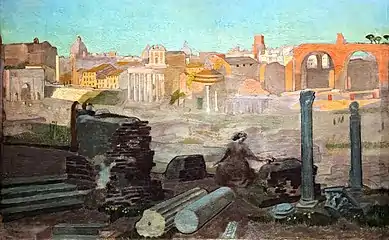 Vue du Forum, 1904, 45&nbsp;×&nbsp;71&nbsp;cm, Huile sur toile, Paris, musée d'Orsay.