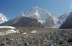 Vue du Broad Peak depuis Concordia.
