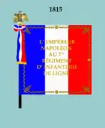 Drapeau modèle de 1815 (avers)