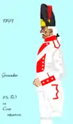 Grenadier du 81e régiment de ligne de 1791 à 1794