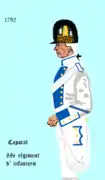 Caporal du 88e&nbsp;régiment d'infanterie de ligne ci-devant Berwick de 1792