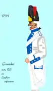 93e&nbsp;régiment d'infanterie de ligne ci-devant Enghien de 1791 à 1794