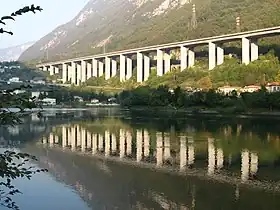 Le viaduc de Restello en 2008.
