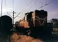 L'A-458 fait des manœuvres en gare de triage de Thessalonique.