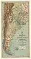 Carte physique de la république argentine
