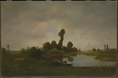 Paysage fluvial, Landes, 1842-1843,Metropolitan Museum, New York.