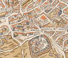 La rue sur le plan de Truschet et Hoyau