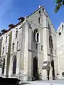 Pignon sud du bâtiment des moines.