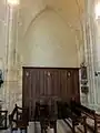 2e&nbsp;travée, élévation nord, grande arcade bouchée.