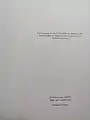 Achevé d'imprimer d'un livre français en 2016.
