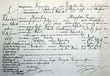Acte de naissance