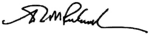 Signature de John M. Richardson