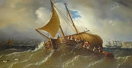 Marine par gros temps (Salon de 1841), collection privée.