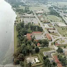 Vue aérienne du Collège militaire royal de Saint-Jean