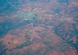 Vue aérienne.