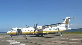 L'ATR 72 impliqué dans l'accident, photographié en octobre 2010, un mois seulement avant la catastrophe