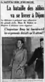 Le 10 avril : « la défense a préparé une offensive de grand style. Mais M. Rabut se dispose à résister avec vigueur. L'inspecteur Bony (sic) lui fournira-t-il les arguments décisifs qu'il attend ? »