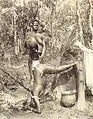 Lavement au Congo au XIXe&nbsp;siècle.