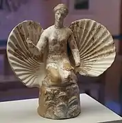Aphrodite à la coquille. Tanagra, IVe&nbsp;siècle&nbsp;av. J.-C.