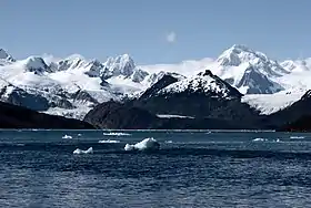 La baie Ainsworth et le glacier Marinelli.