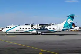 ATR 72 immatriculé I-ADCC à l'aéroport de Munich en 2010