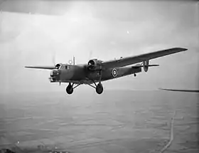 Vue de l'avion.