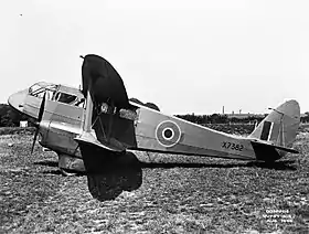 Vue de l'avion.