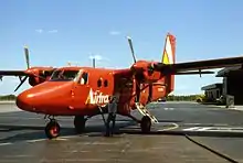 Un avion de 11&nbsp;places sur un tarmac
