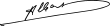 Signature de Albert&nbsp;II